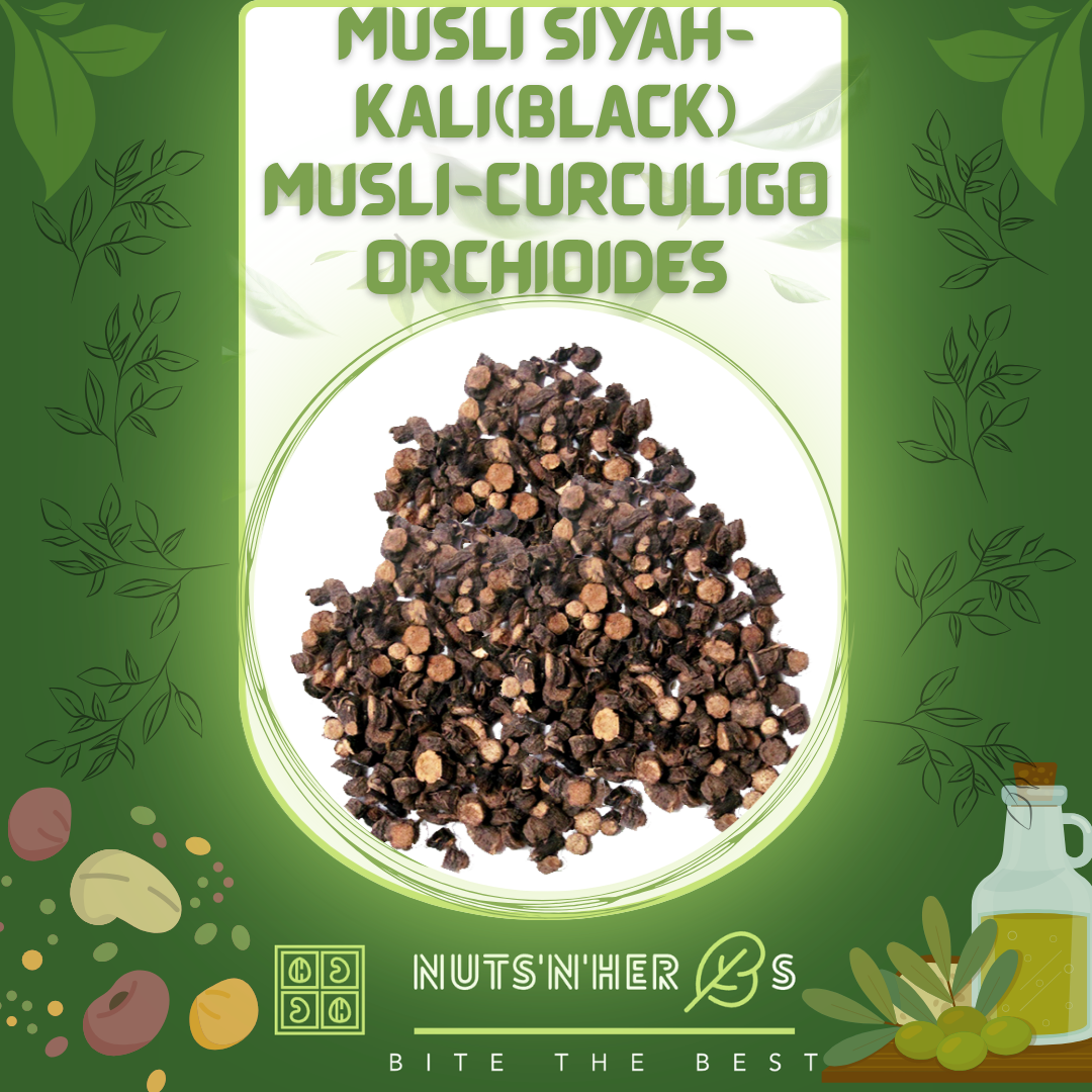 Musli Siyah-Kali(Black) Musli-Curculigo Orchioides-موصلی سیاہ
